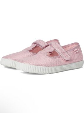 Cienta Light Pink Mary Jane Sneakers with White Sole